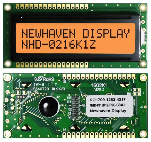 NHD-0216K1Z-FSO-GBW-L electronic component of Newhaven Display