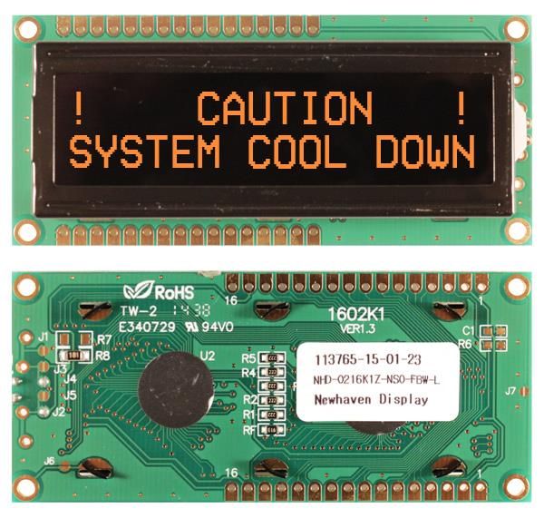 NHD-0216K1Z-NSO-FBW-L electronic component of Newhaven Display