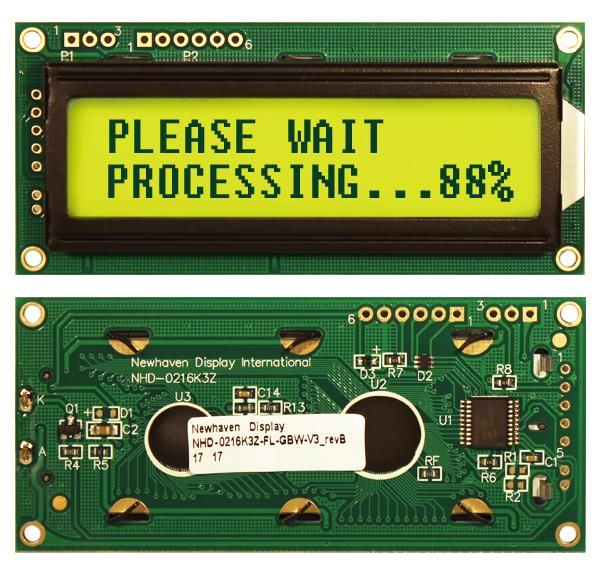 NHD-0216K3Z-FL-GBW-V3 electronic component of Newhaven Display