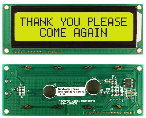 NHD-0216S3Z-FL-GBW-V3 electronic component of Newhaven Display