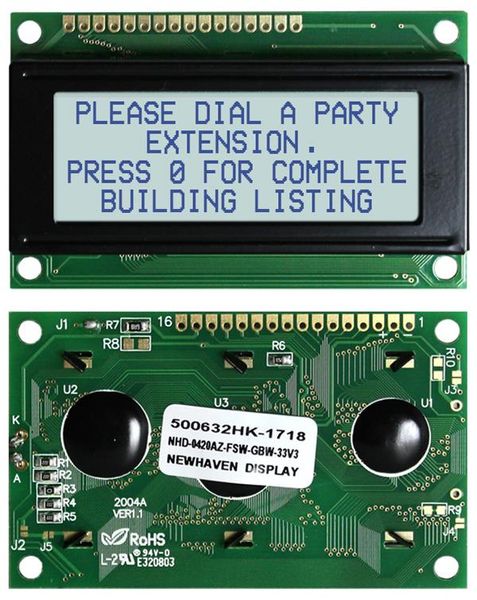 NHD-0420AZ-FSW-GBW-33V3 electronic component of Newhaven Display