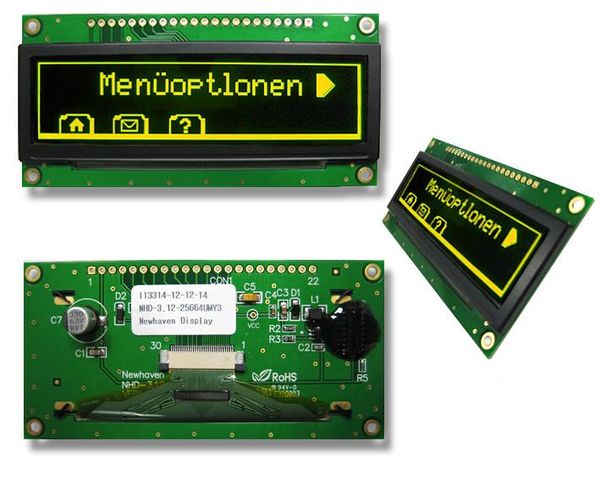 NHD-3.12-25664UMY3 electronic component of Newhaven Display