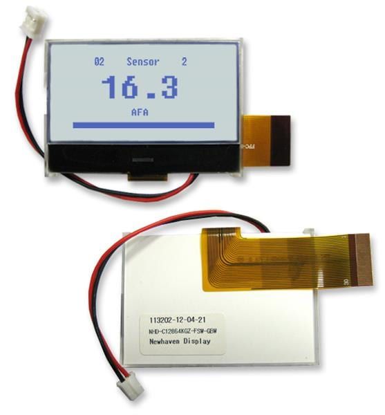 NHD-C12864KGZ-FSW-GBW electronic component of Newhaven Display