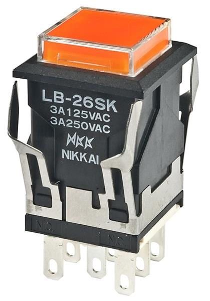 LB26SKW01-5D-JD electronic component of NKK Switches