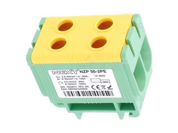 NZP-50-2PE B11-31CZ DIN Rail Terminal Blocks