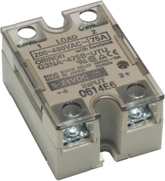 Omron G3NA-225B DC5-24 Solid State Relay, Zero Cross Function, Yellow  Indicator, Phototriac Coupler Isolation, 25 A Rated Load Current, 24 to 240  VAC Rated Load Voltage, 5 to 24 VDC Input Voltage