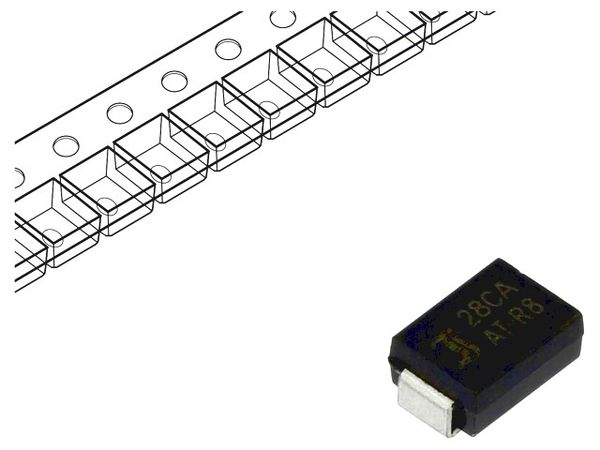 P6SMBJ28CA-AQ electronic component of Diotec