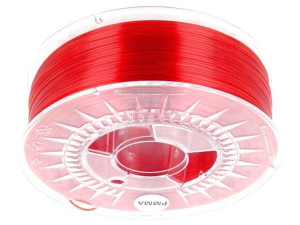PMMA 1,75 RUBY RED TRANSPARENT  Robotics and Prototyping