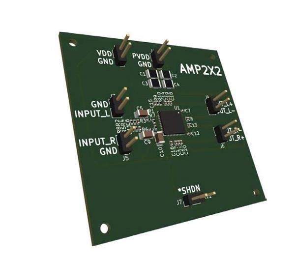 AMP2X2 electronic component of PUI Audio