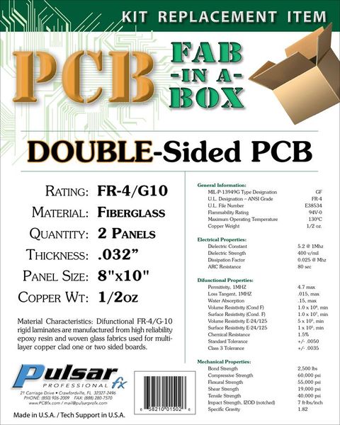 .032" DOUBLE-SIDED (50-1502) electronic component of Pulsar