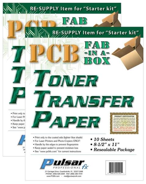 TONER TRANFER PAPER (50-1102) electronic component of Pulsar