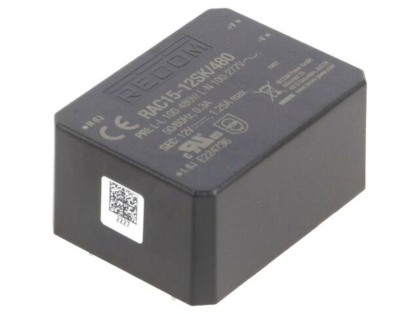 RAC15-12SK/480 electronic component of RECOM POWER