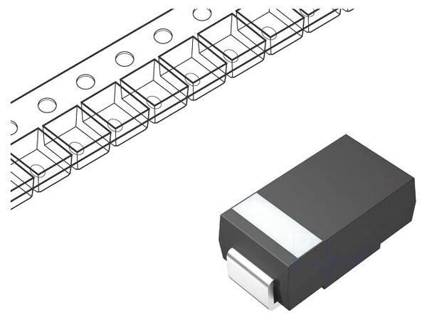 RS1MTR electronic component of SMC Diode