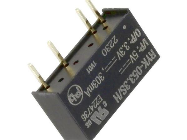 RYK-053.3S/H Isolated DC/DC Converters - Through Hole