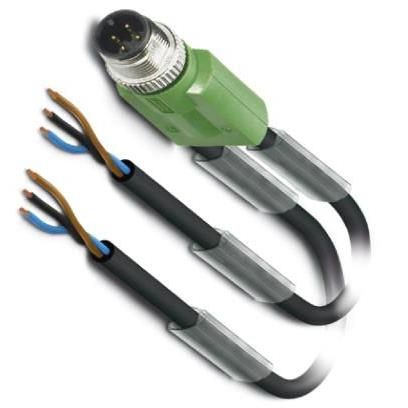 SAC-3P-M12Y/2X10 0-PUR Sensor Cables / Actuator Cables