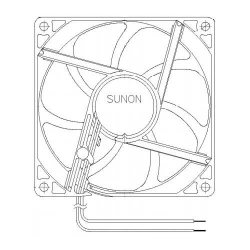 EF92251S2-1000U-A99 electronic component of Sunon