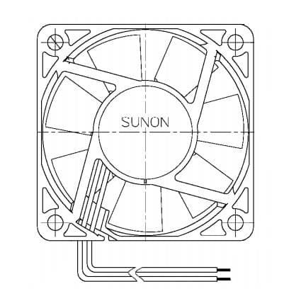 GF60151B7-1E00U-AE9 electronic component of Sunon