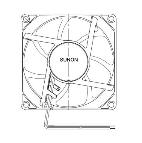 GF80321B1-000U-AC9 electronic component of Sunon