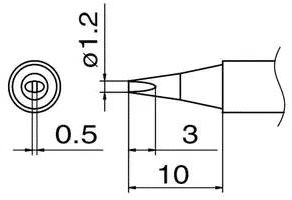 T12-D12 electronic component of Hakko