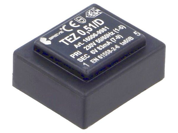 TEZ 0,51/D 230/ 6V electronic component of Breve Tufvassons