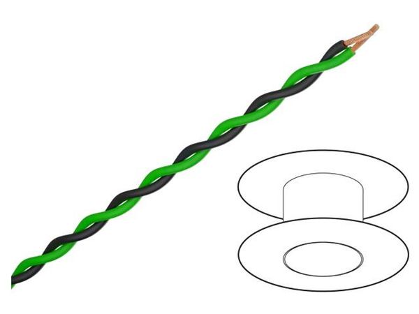 TSK1130 GREEN BLACK Wire & Cable