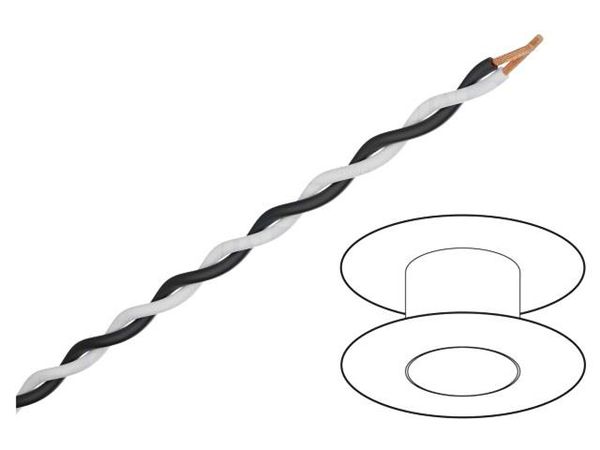 TSK1130 WHITE BLACK Wire & Cable