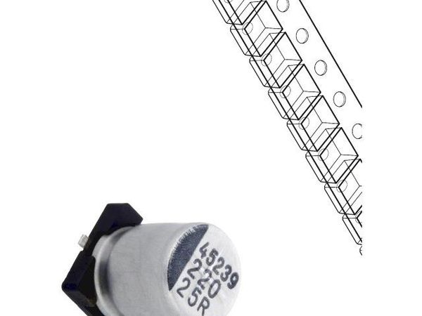 UR1E227M08010VR Aluminium Electrolytic Capacitors - SMD