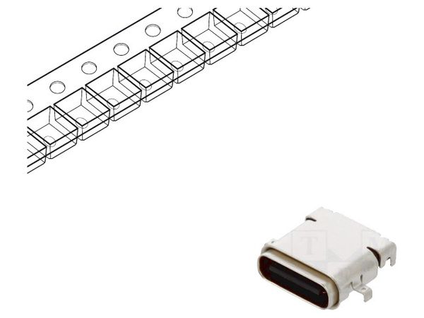 USB-C31-S-RA-EH-WP-BK-CS3-HF-TR electronic component of Adam