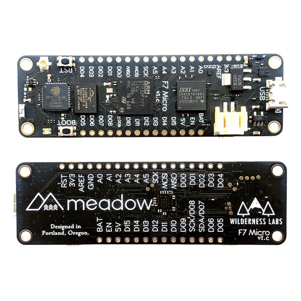 MeadowF7Micro electronic component of Wilderness Labs