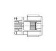 100190-2 Modular Connectors / Ethernet Connectors