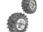 DAGU WILD THUMPER WHEEL PAIR - CHROME Accessories for Robotics and RC