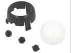 ROMI CHASSIS BALL CASTER KIT - BLACK electronic component of Pololu