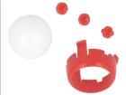 ROMI CHASSIS BALL CASTER KIT - RED Robotics and Prototyping