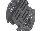 ROMI CHASSIS BASE PLATE - BLACK Frames and Chassis