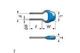 FK18X7R1H104KN006 Multilayer Ceramic Capacitors MLCC - Leaded