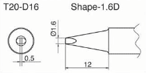 T20-D16 electronic component of Hakko