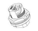 RCM-6APFFH-TCM7001 Modular Connectors / Ethernet Connectors
