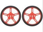 POLOLU WHEEL 60X8MM PAIR â€“ RED electronic component of Pololu