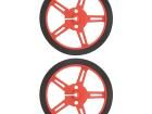 POLOLU WHEEL 60X8MM PAIR â€“ RED Accessories for Robotics and RC