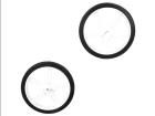NWHEEL 60×8MM PAIR WHITE Robotics and Prototyping