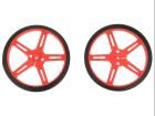 WHEEL 70×8MM PAIR RED electronic component of Pololu