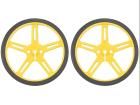 POLOLU WHEEL 70X8MM PAIR â€“ YELLOW electronic component of Pololu