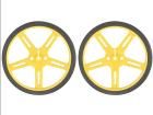 POLOLU WHEEL 70X8MM PAIR â€“ YELLOW  Robotics and Prototyping