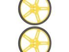 POLOLU WHEEL 70X8MM PAIR â€“ YELLOW Accessories for Robotics and RC