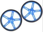 POLOLU WHEEL 70X8MM PAIR â€“ BLUE electronic component of Pololu