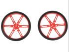 WHEEL 80×10MM PAIR RED electronic component of Pololu