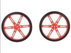 WHEEL 80×10MM PAIR RED  Robotics and Prototyping