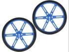 POLOLU WHEEL 80X10MM PAIR â€“ BLUE electronic component of Pololu