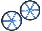 POLOLU WHEEL 90X10MM PAIR â€“ BLUE electronic component of Pololu