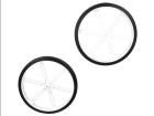 WHEEL 90×10MM PAIR WHITE  Robotics and Prototyping